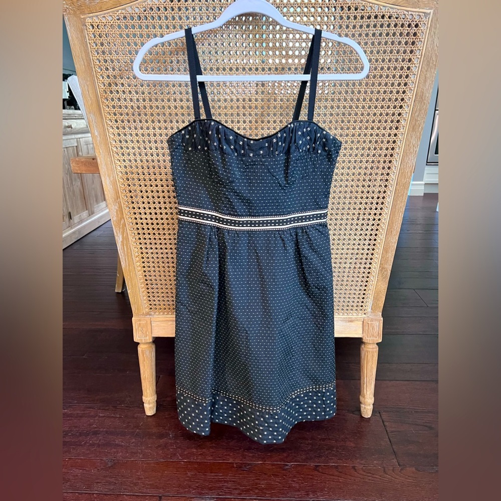 Nanette Lepore navy blue and white dress